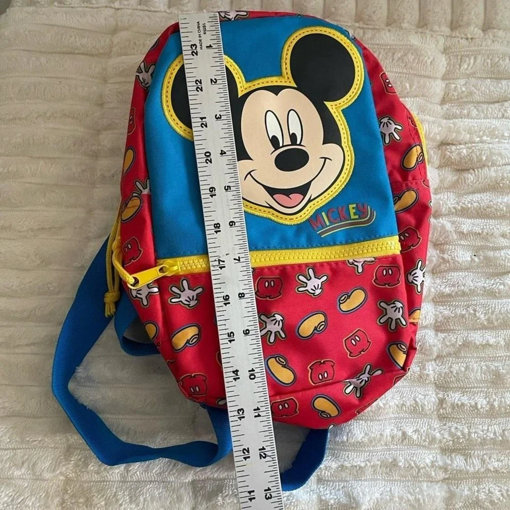Disney Mickey Mouse Kids‎ Backpack Blue & Red with Zippers